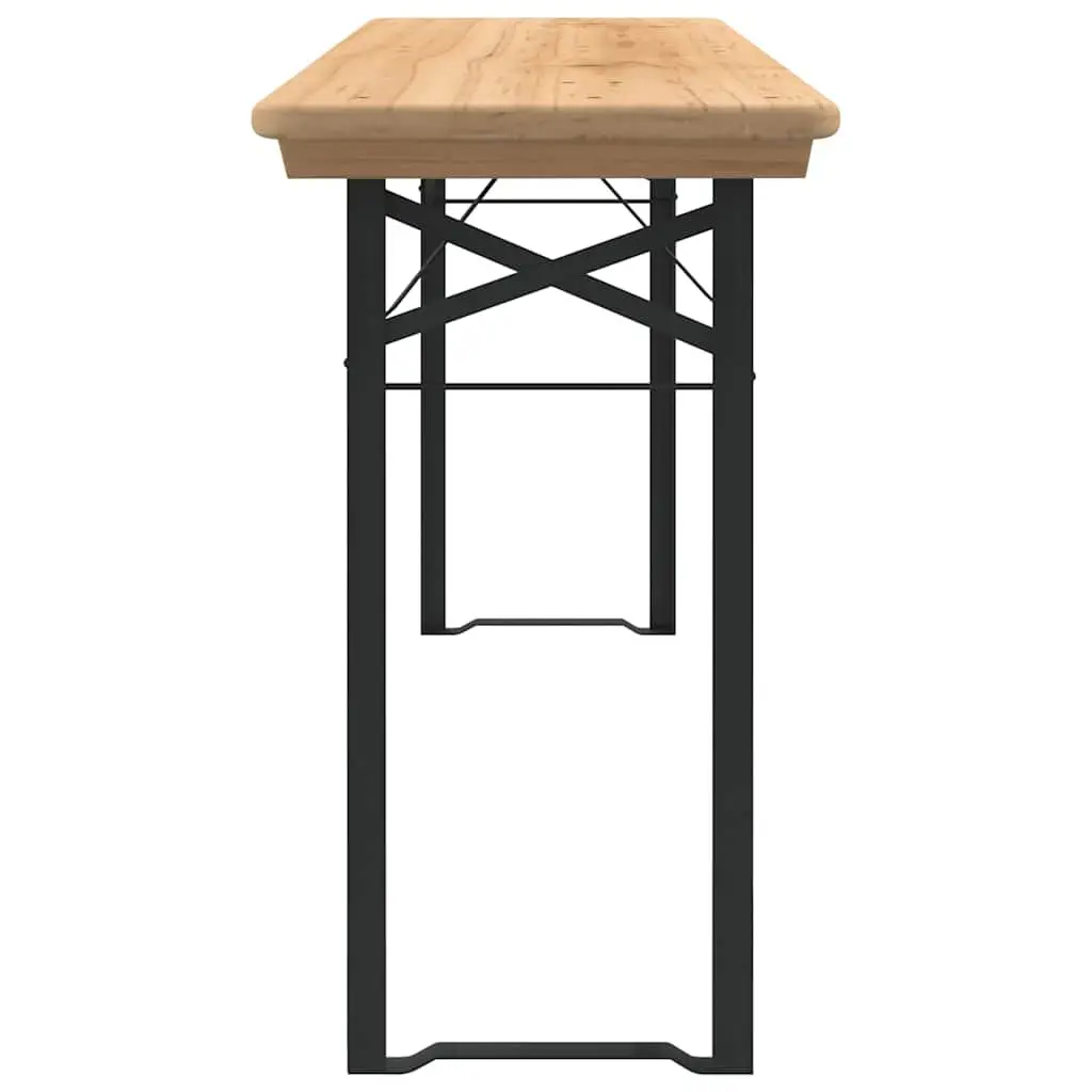 3 Piece Folding Beer Table Set for Outdoors