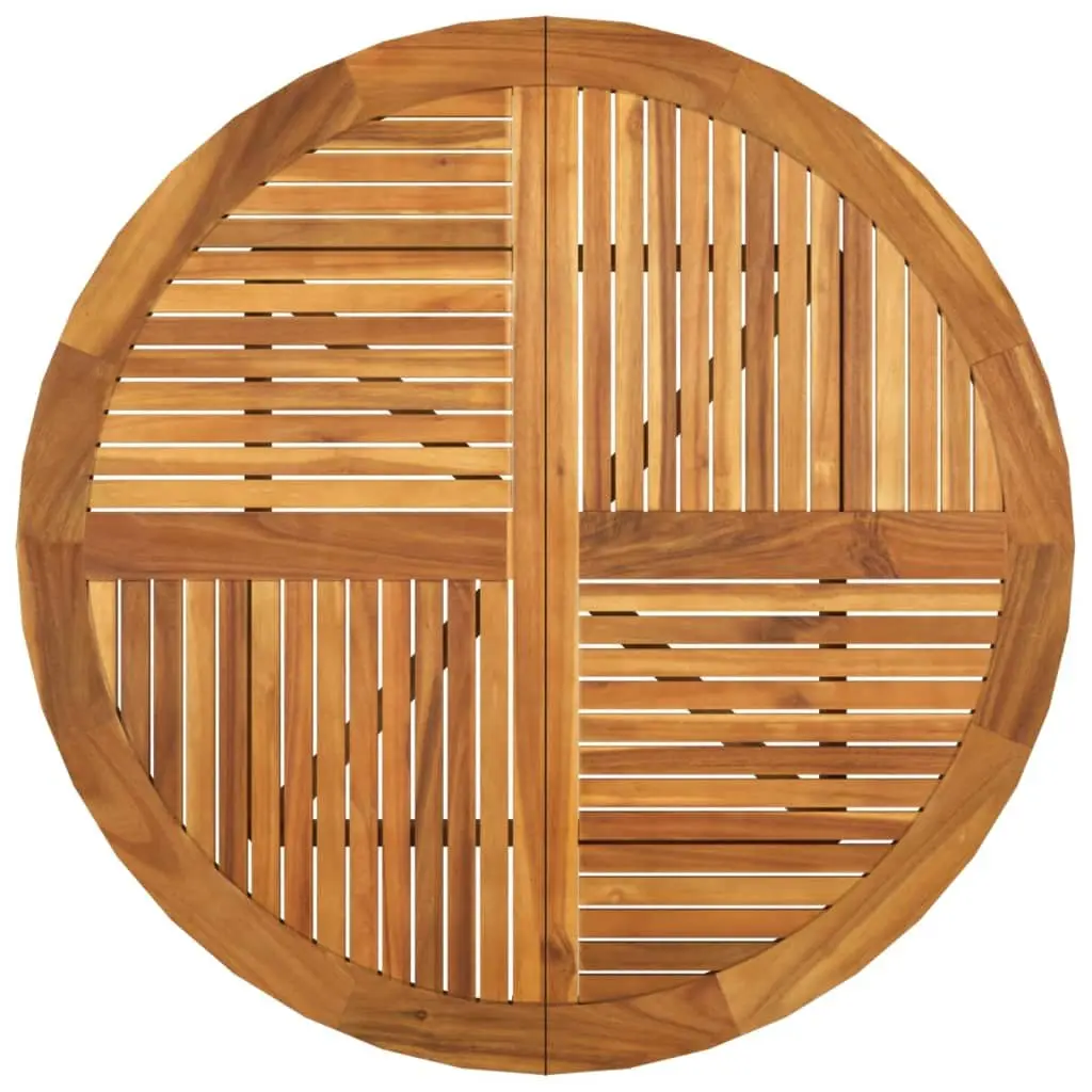 Solid Acacia Wood Round Garden Table Ø 110 cm