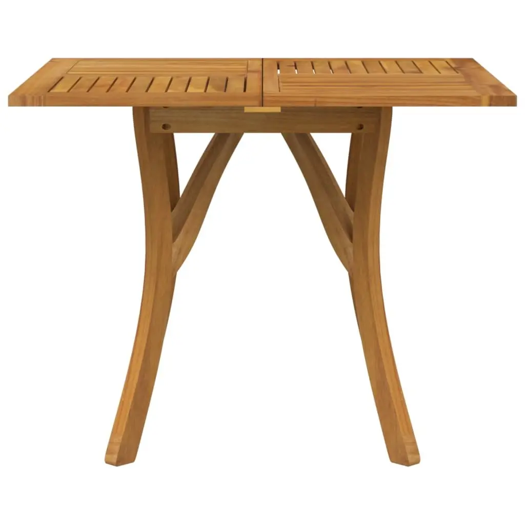 Solid Acacia Wood Garden Table 85x85x75 cm Brown