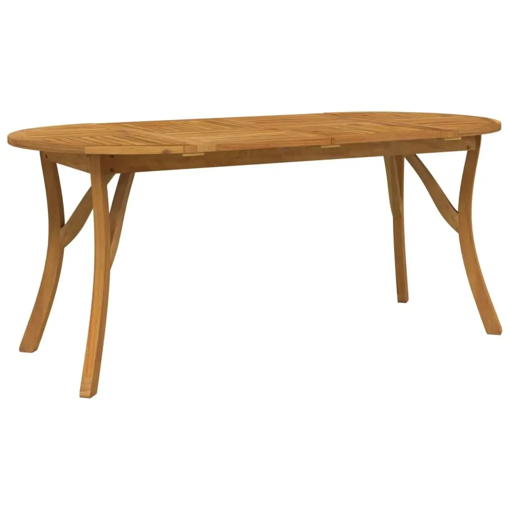 Garden Dining Table 200x90x75cm Solid Wood Brown
