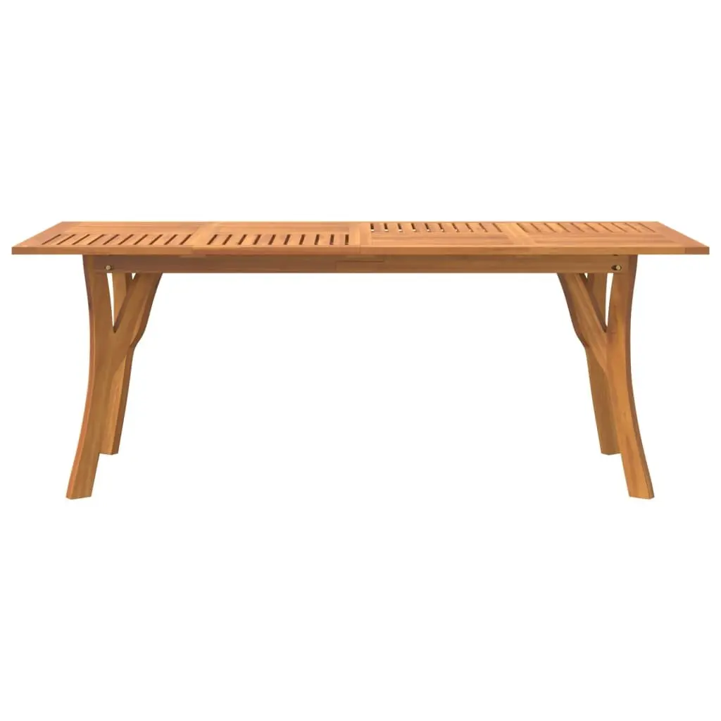 Solid Acacia Wood Garden Dining Table 200x90x75cm