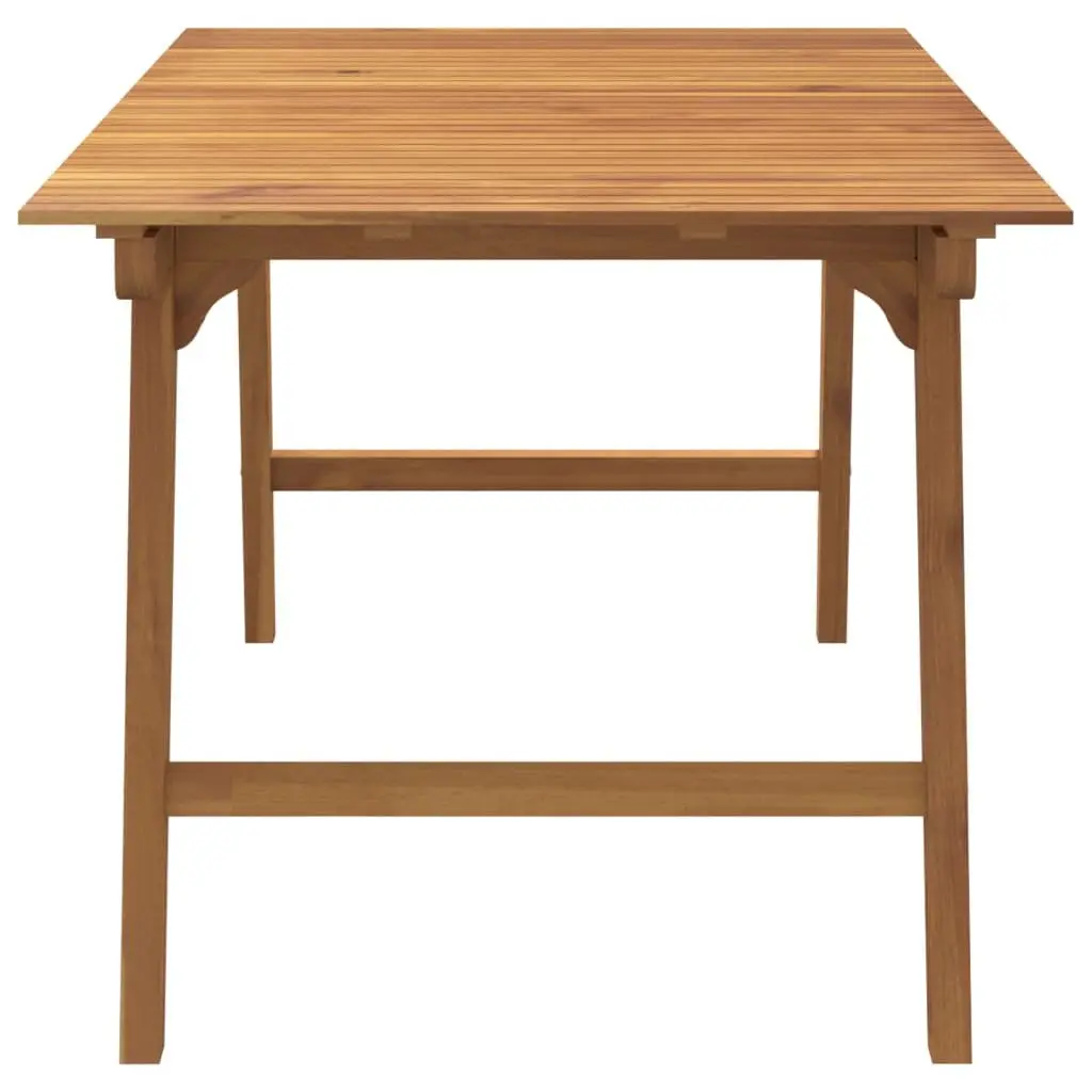 Solid Acacia Wood Dining Table for Garden 150x90x75cm