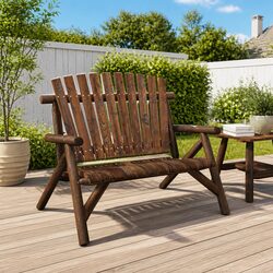 Sturdy 2-Seater Garden Bench for Outdoor Relaxation