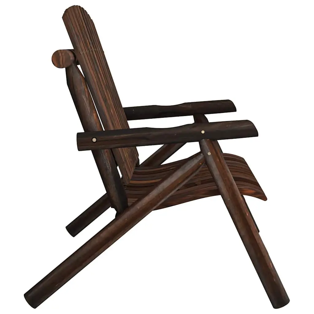 Garden Bench Wooden 2-Seater Brown Outdoor Furniture Patio Backyard