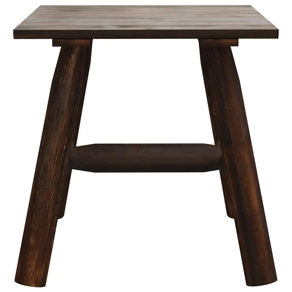 Wooden Side Table Solid Spruce Wood 49x49x50 cm Brown