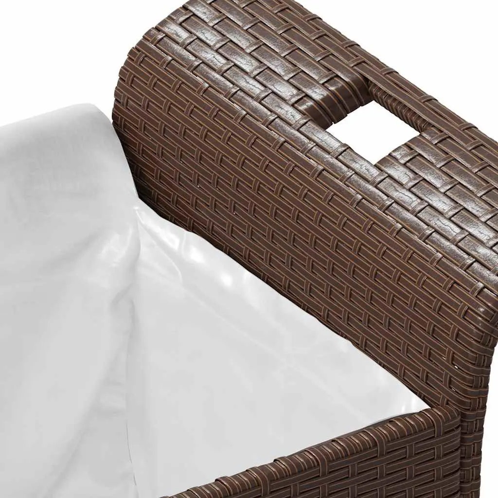 Outdoor Garden Bench with Storage and Cushion