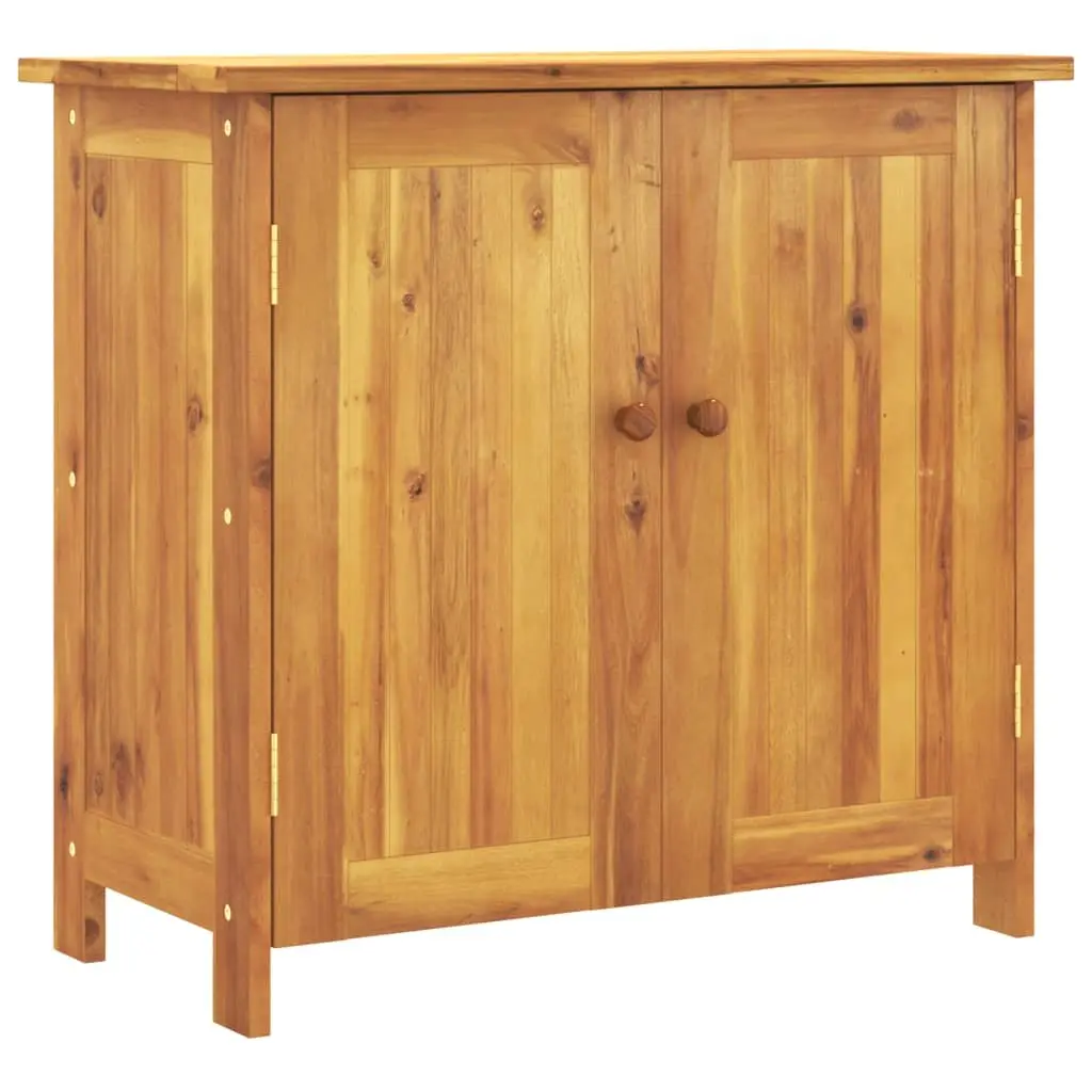 Solid Wood Garden Storage Cabinet 75x35x70cm