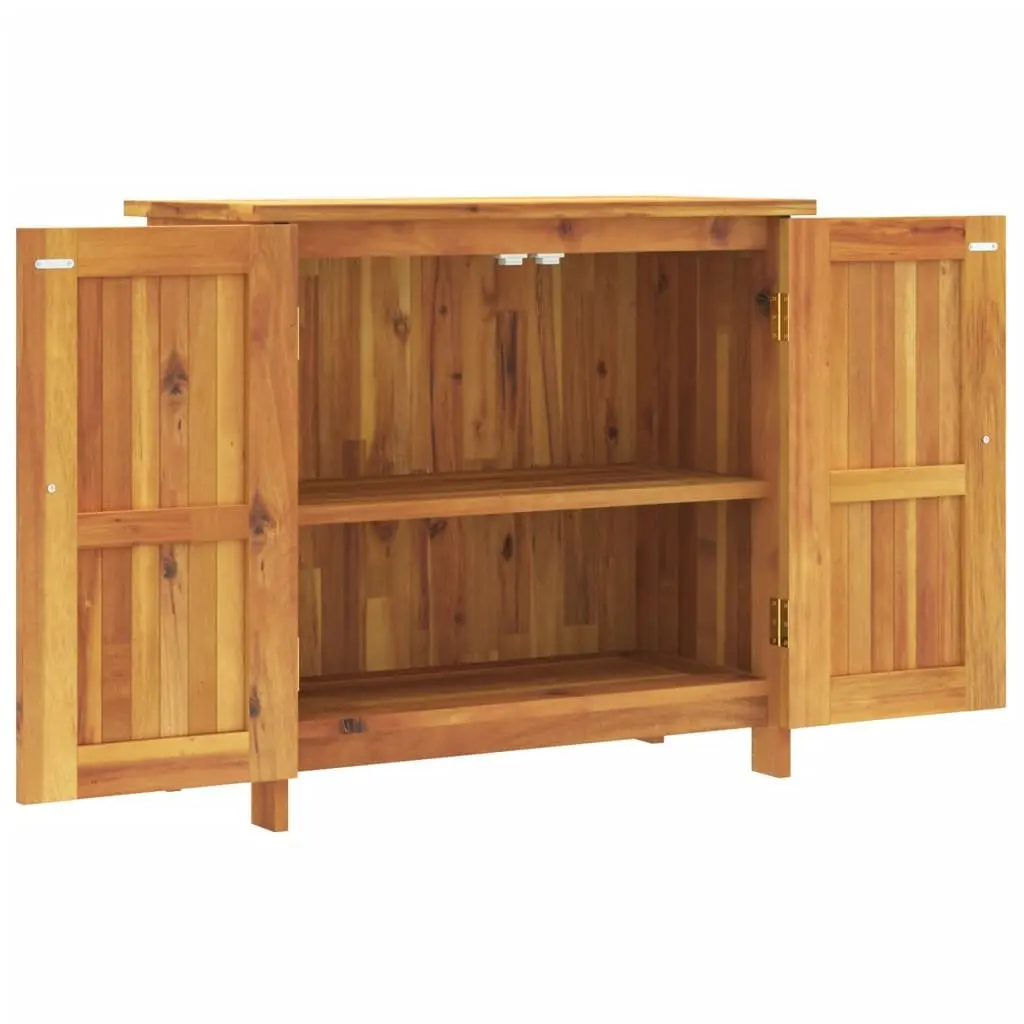 Solid Wood Garden Storage Cabinet 75x35x70cm