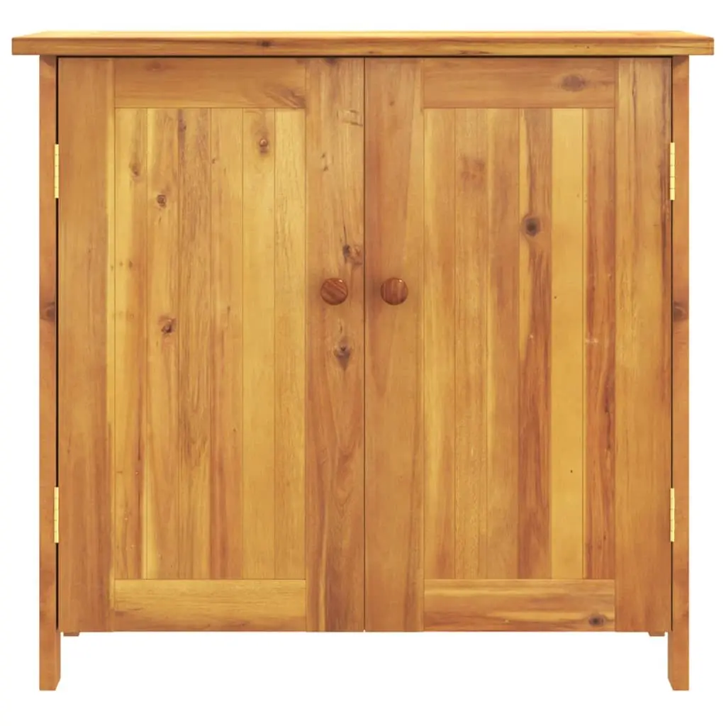 Solid Wood Garden Storage Cabinet 75x35x70cm