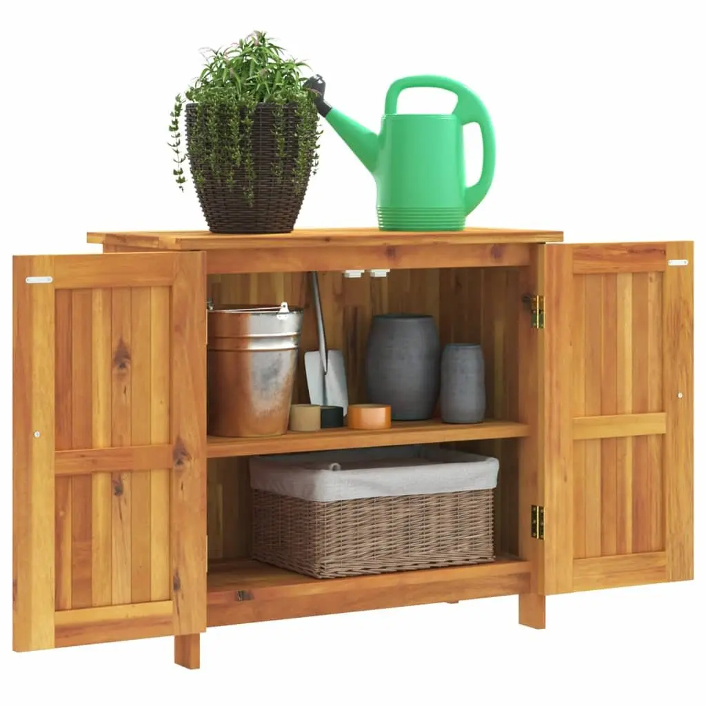 Solid Wood Garden Storage Cabinet 75x35x70cm
