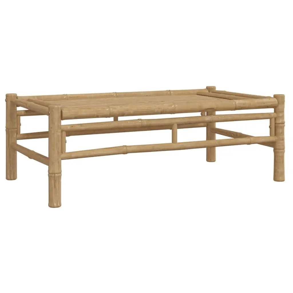 Brown Bamboo Coffee Table for Outdoor Spaces
