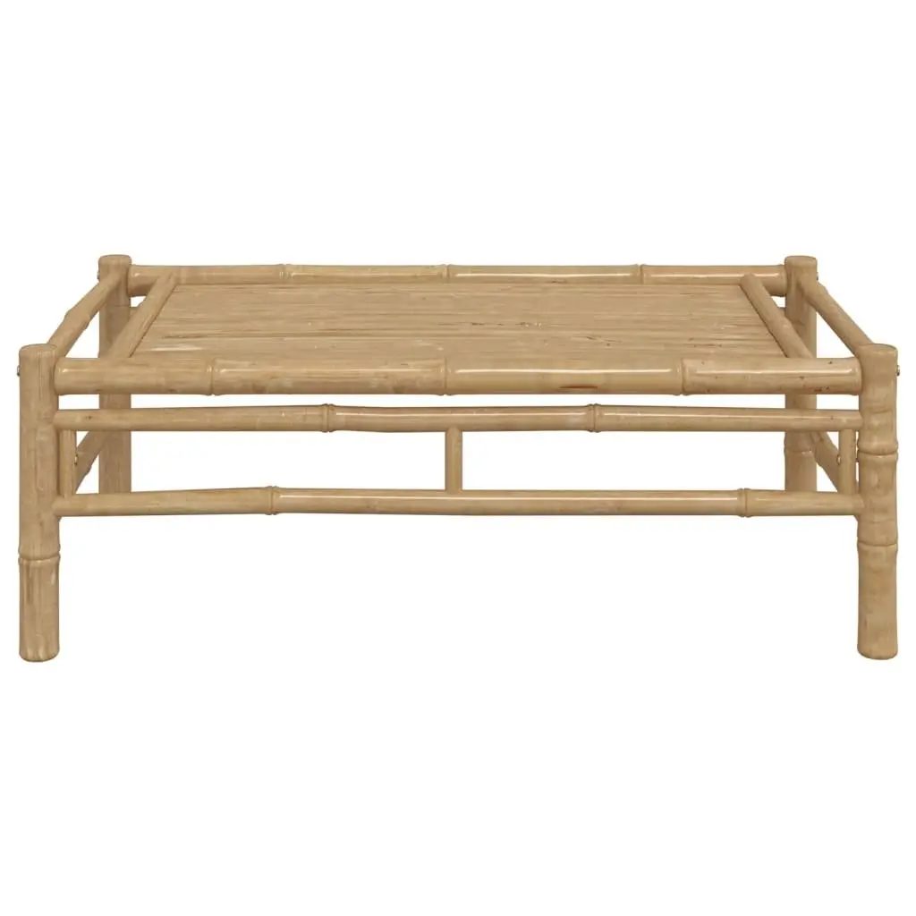 Brown Bamboo Coffee Table for Outdoor Spaces