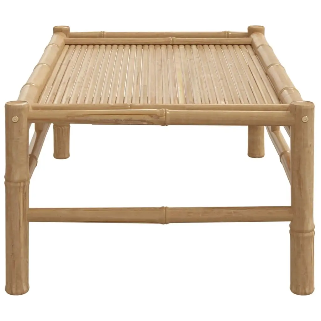Brown Bamboo Coffee Table for Outdoor Spaces