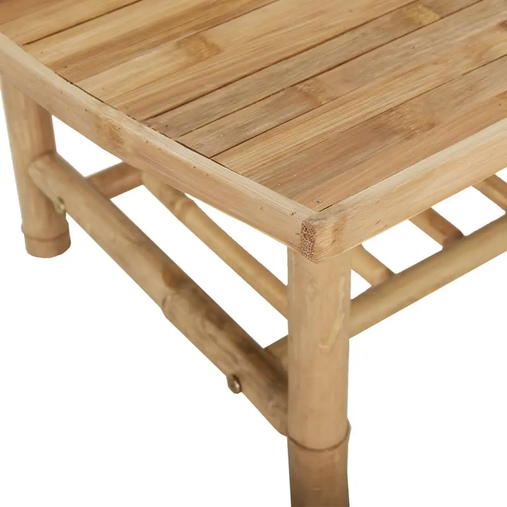Brown Bamboo Coffee Table for Garden Patio 90x55x37 cm