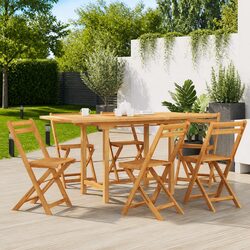 Durable Extending Garden Table 110-160x80x75cm Outdoor Furniture