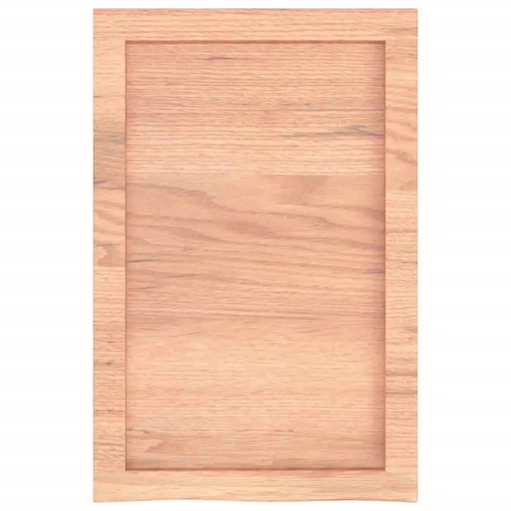 Wall Shelf Light Brown Rustic Oak Solid Wood Storage Floating Ledge Display