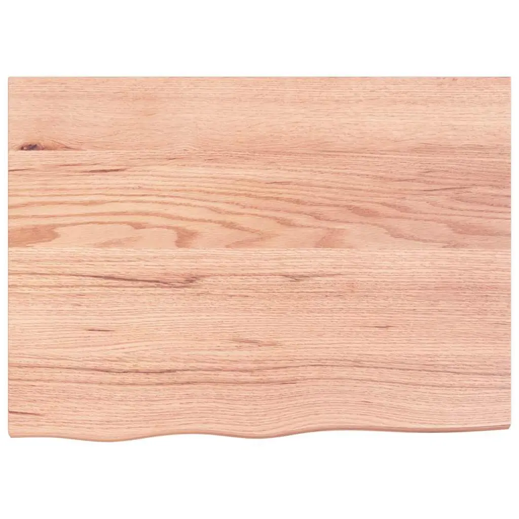 Wall Shelf Solid Oak Wood Light Brown 80x60cm Rustic Storage Floating Ledge
