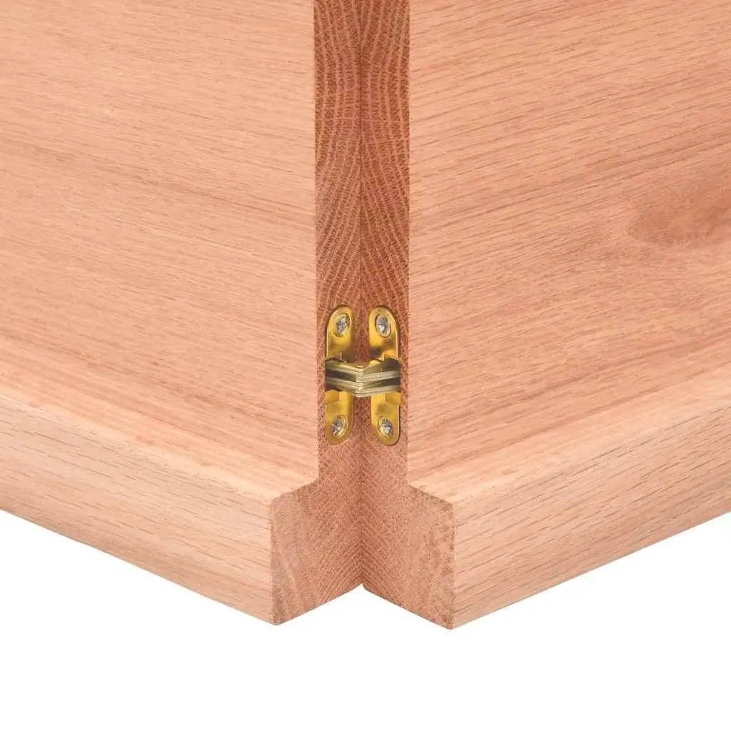 Solid Oak Wood Rustic Foldable Wall Shelf 140x60cm