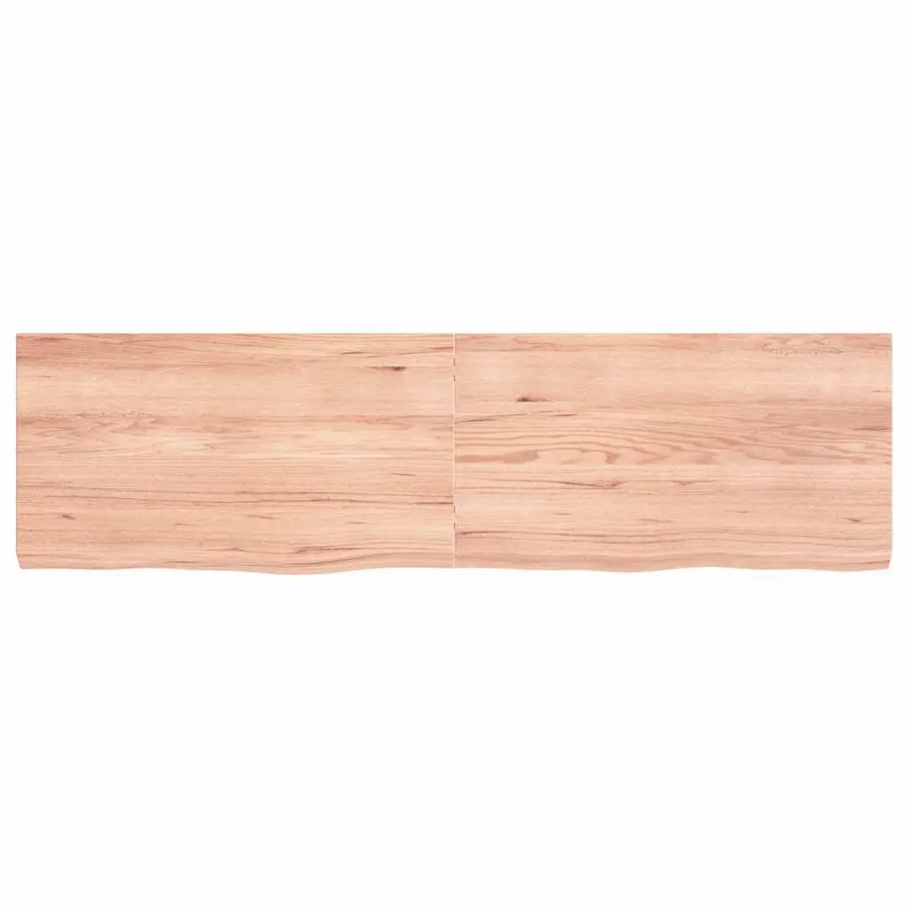 Handmade Rustic Live Edge Wall Shelf in Solid Oak 180cm