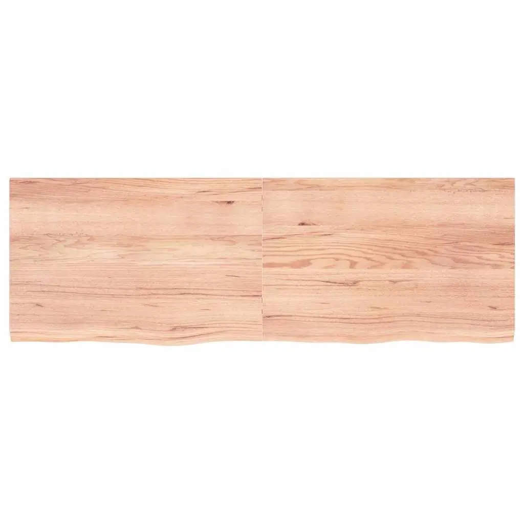 Wall Shelf Brown Solid Oak Wood Rustic Storage Folding Ledge 180x60cm