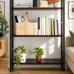 Wall Shelf Dark Brown Solid Oak Wood 80x60x2 cm Rustic Storage Floating Ledge