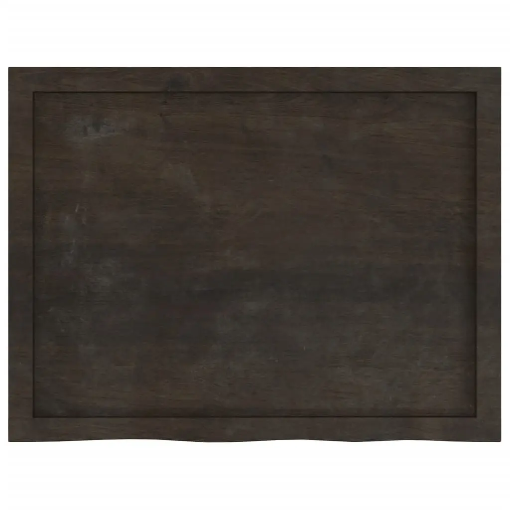 Handmade Rustic Wall Shelf in Dark Brown Solid Oak