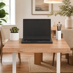 Handcrafted Solid Oak Wood Table Top 60x60cm with Live Edge