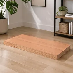Handcrafted Solid Oak Wood Table Top 60x60cm with Live Edge