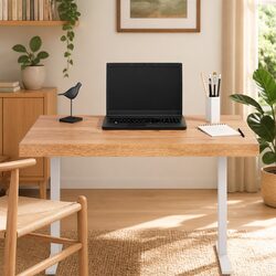 Solid Oak Wood Table Top Light Brown Live Edge 80x40cm Replacement Dining