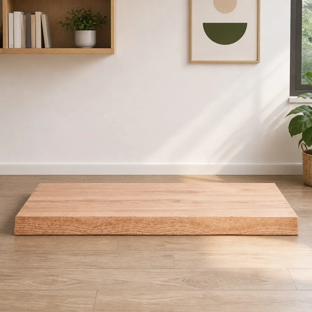 Solid Oak Wood Live Edge Table Top 80x40cm