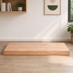 Premium Solid Oak Wood Live Edge Table Top 80x40cm