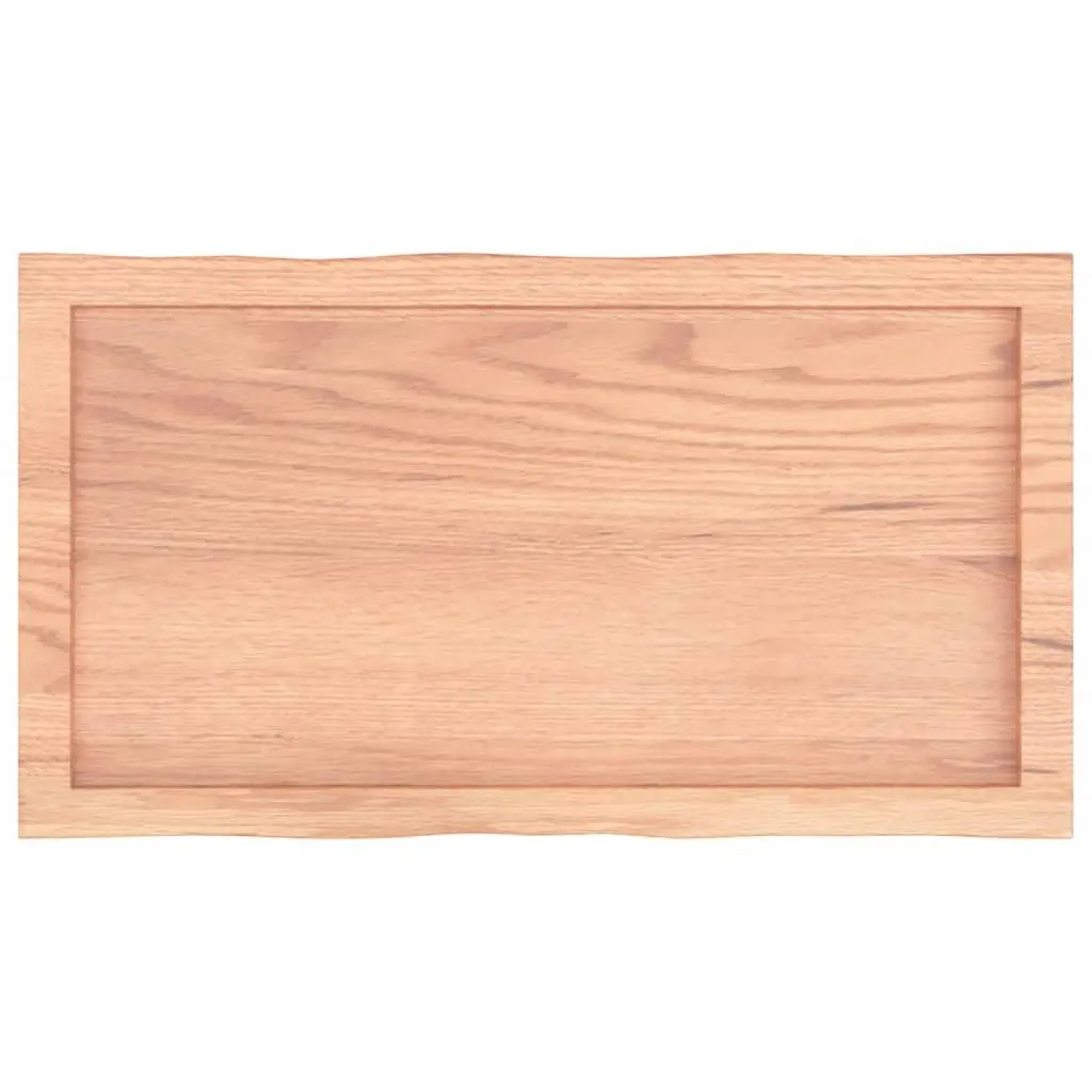 Solid Oak Wood Live Edge Table Top 80x40cm