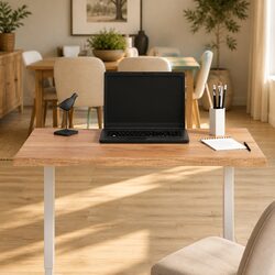 Solid Oak Wood Table Top Live Edge Brown 80x50x2 cm Treated Wooden Surface