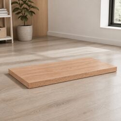 Live Edge Solid Oak Wood Table Top 80x50cm Brown