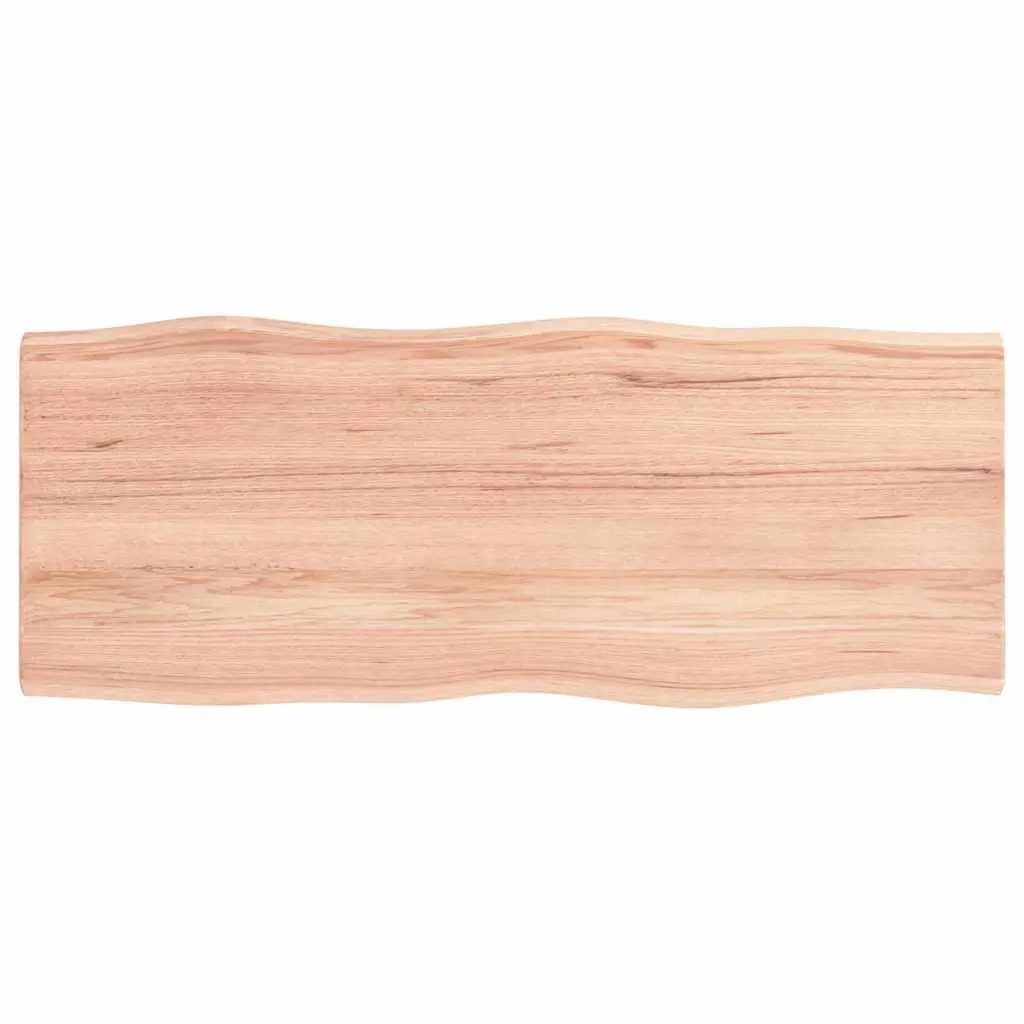 Live Edge Oak Tabletop Solid Wood Brown 100x40cm Replacement for Dining Kitchen