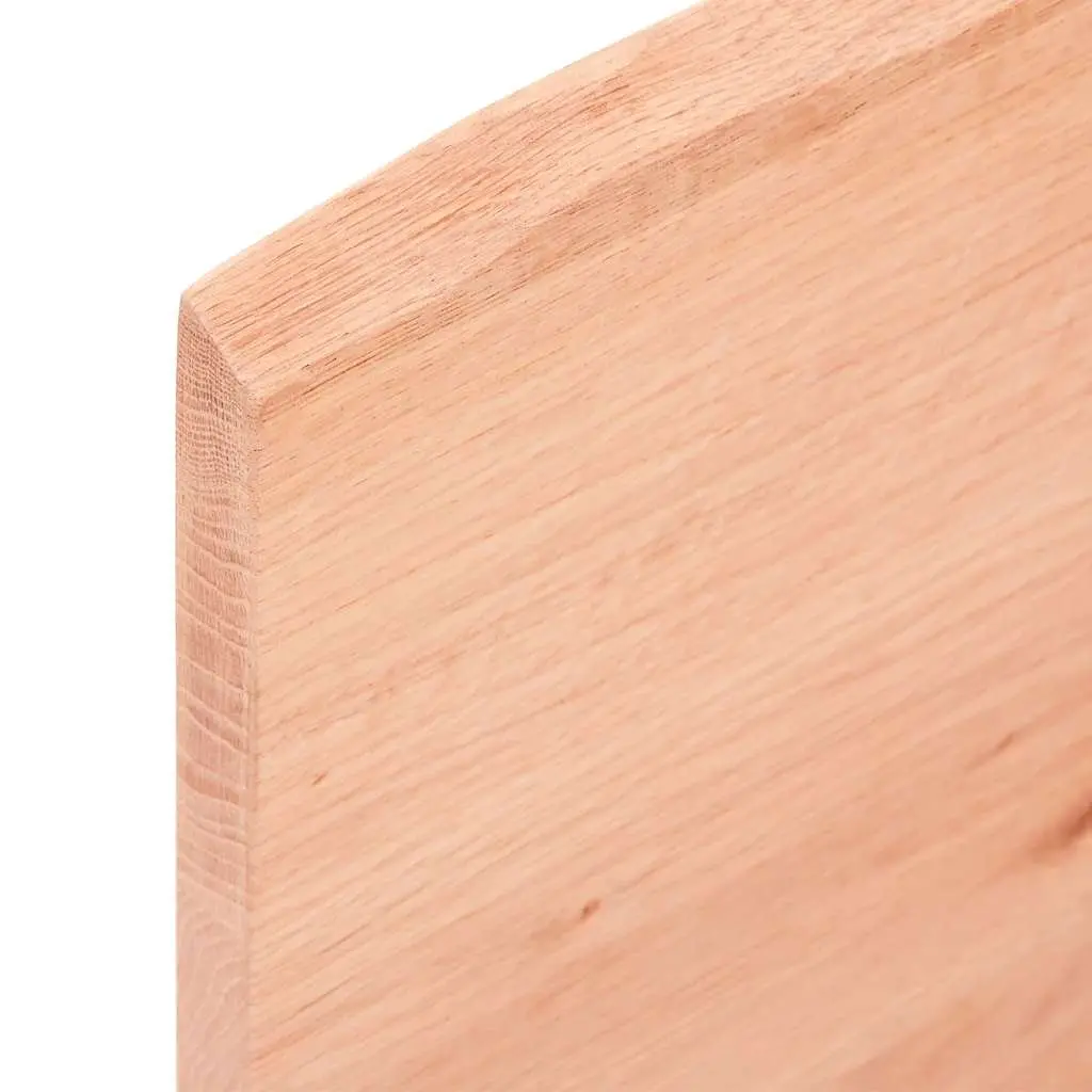 Live Edge Oak Tabletop Solid Wood Brown 100x40cm Replacement for Dining Kitchen