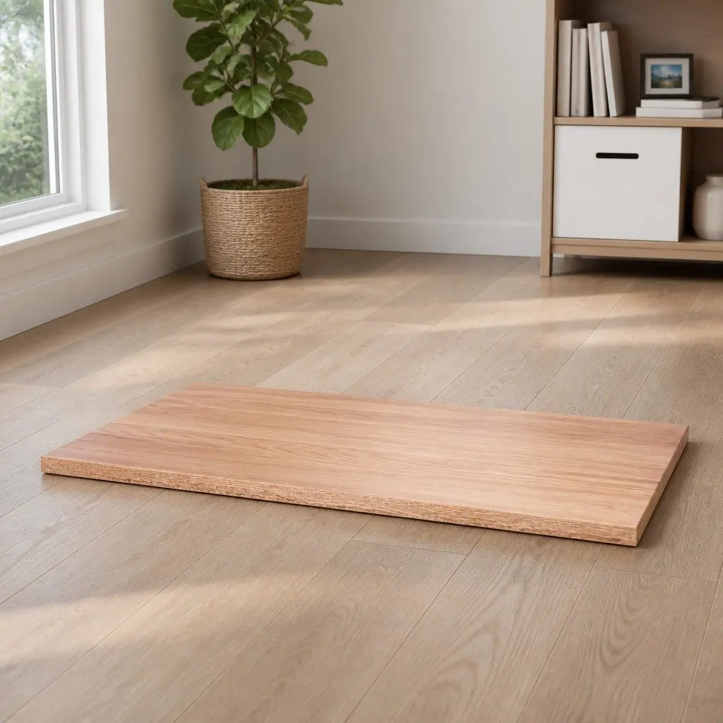 Table Top Light Brown Solid Oak Wood Live Edge Treated 100x60x2 cm Replacement