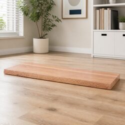 Live Edge Solid Oak Wood Tabletop Brown 100x60cm