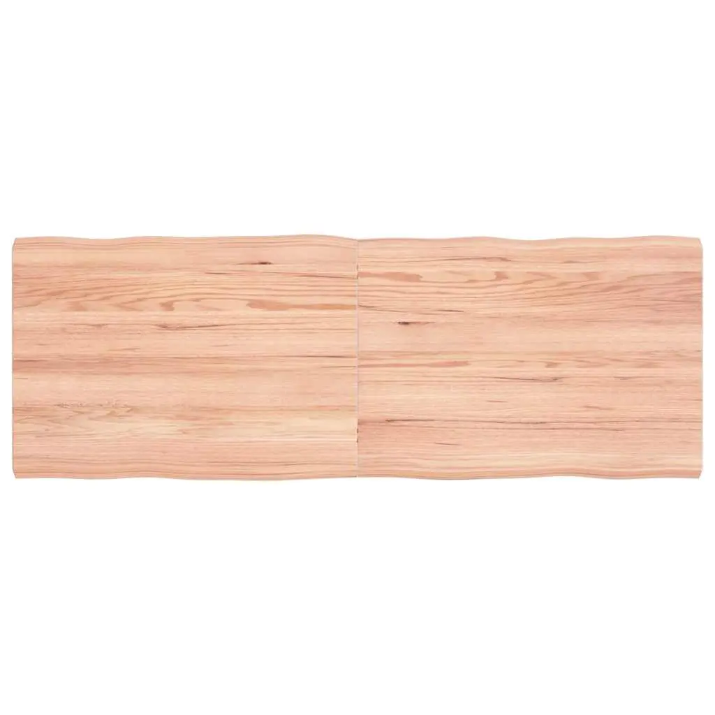 Solid Oak Folding Table Top with Live Edge 140x50cm