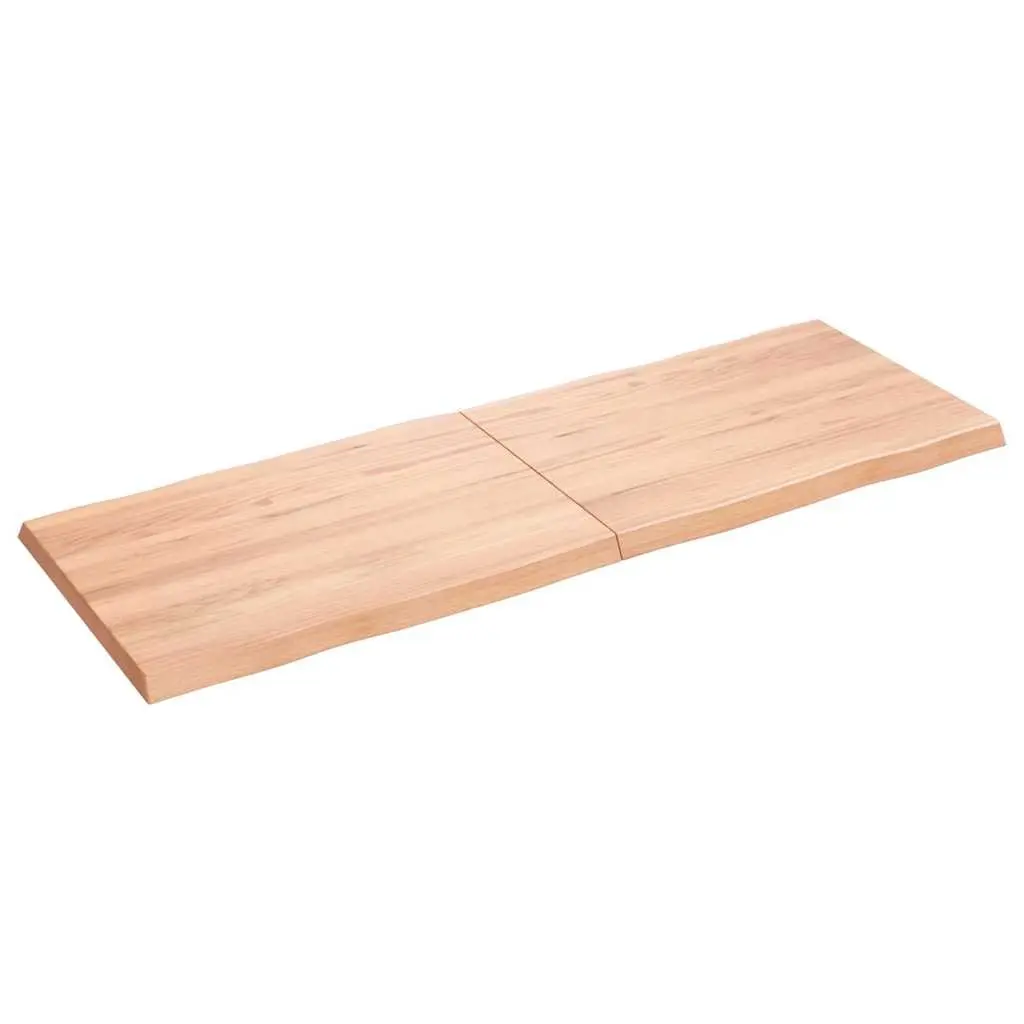 Solid Oak Folding Table Top with Live Edge 140x50cm