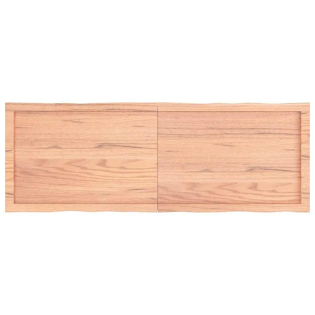 Solid Oak Folding Table Top with Live Edge 140x50cm