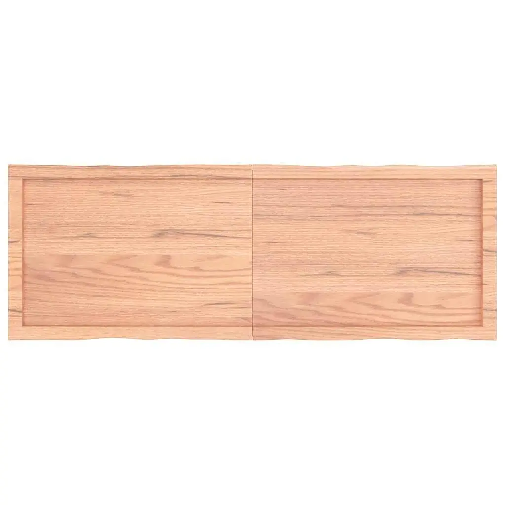 Light Brown Solid Oak Wooden Table Top 140x50cm Folding