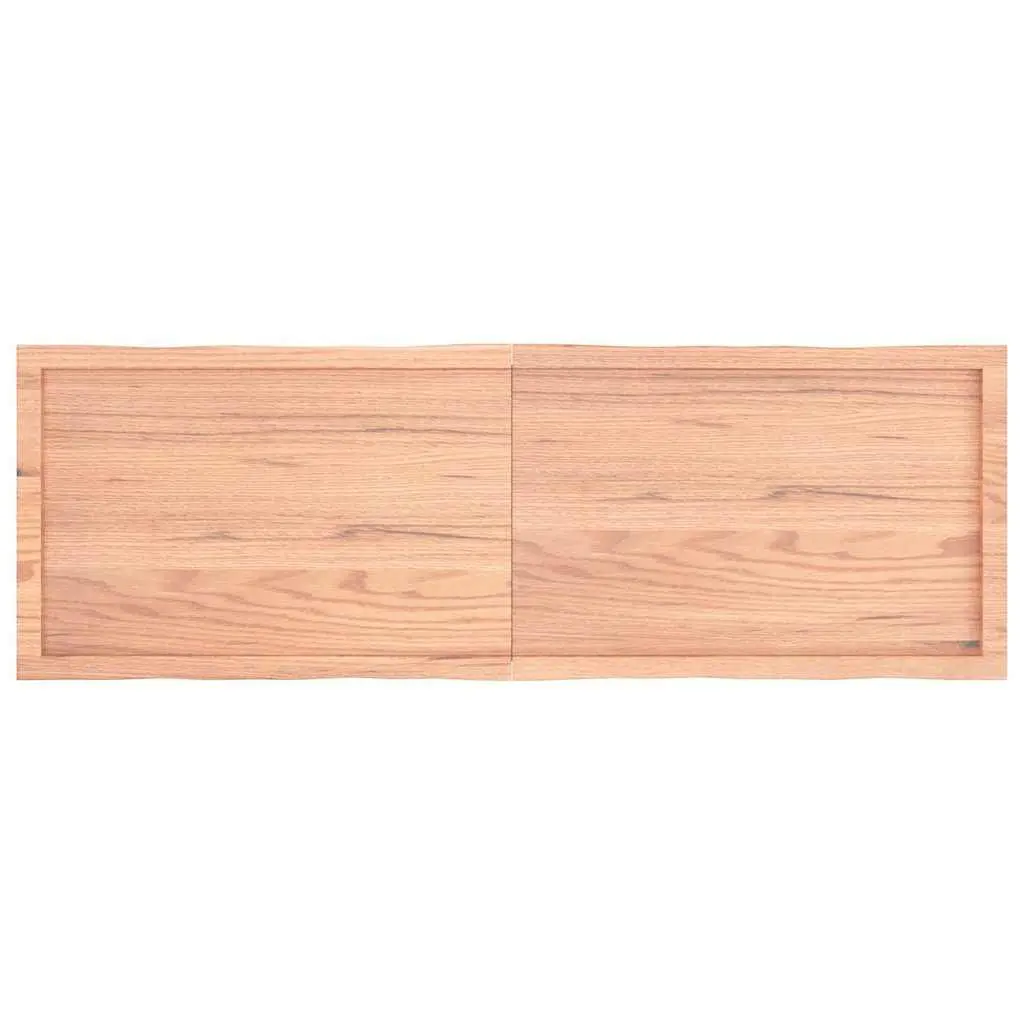 Solid Wood Table Top Live Edge Brown 160x50cm