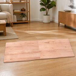Handcrafted Brown Live Edge Solid Wood Tabletop 180x60cm