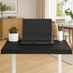 Handcrafted Dark Brown Solid Oak Table Top 60x40cm