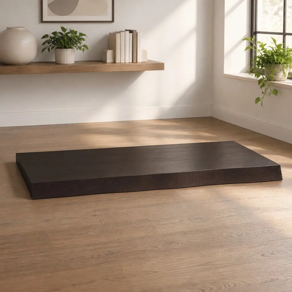 Solid Oak Wood Live Edge Replacement Tabletop 80x60cm