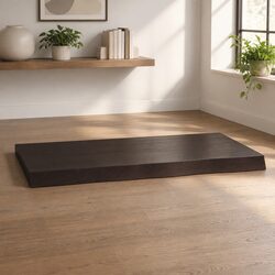 Solid Oak Wood Live Edge Replacement Tabletop 80x60cm