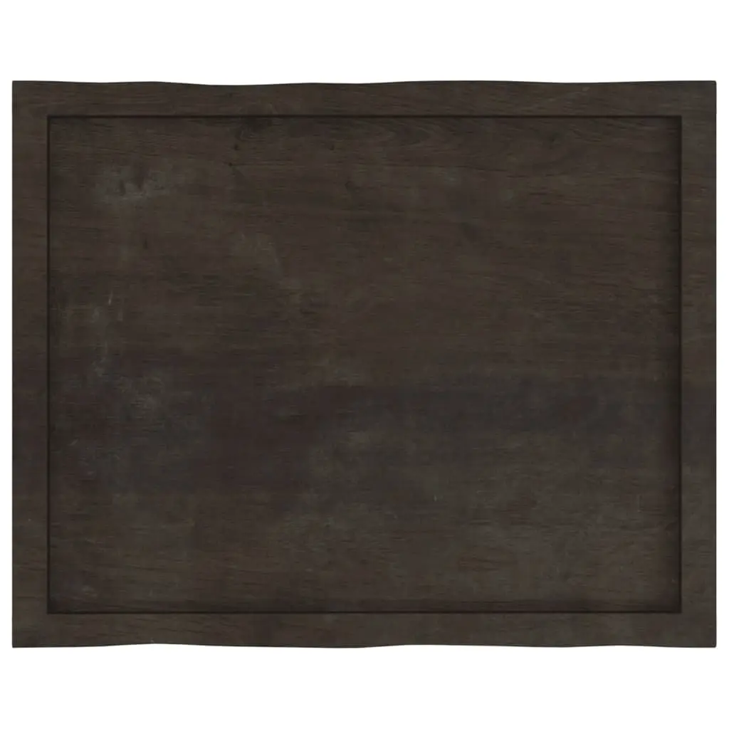Solid Oak Wood Live Edge Replacement Tabletop 80x60cm