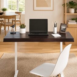 Premium Solid Oak Wooden Table Top with Live Edge 100x40cm