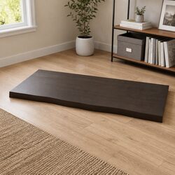 Handcrafted Solid Oak Wood Table Top with Live Edge Design